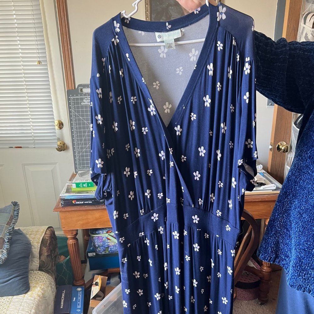 Ella Simone Rayon-Spandex Faux-Wrap Dress